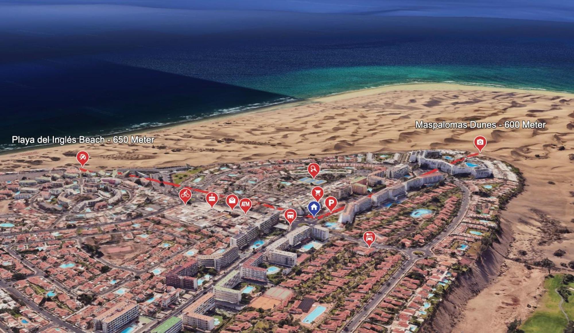 Casa Lex I Ocean & Sunrise Panorama I Steps From Dunes And Beach I Private 50 Sqm Terrace I Pool Maspalomas  Buitenkant foto